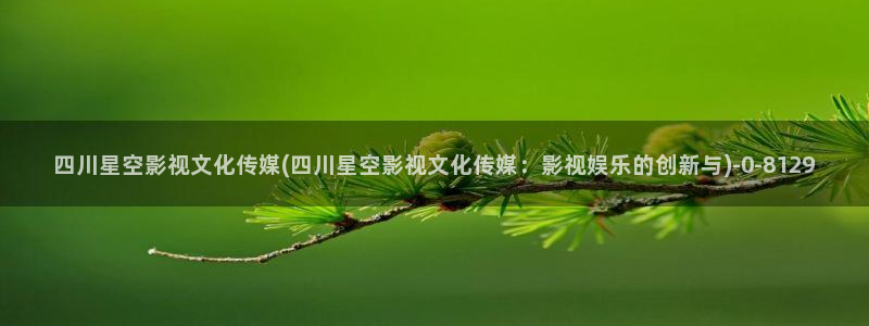 xk8021星空传媒：四川星空影视文化传媒(四川星空影视文化传媒：影视娱乐的创新与)